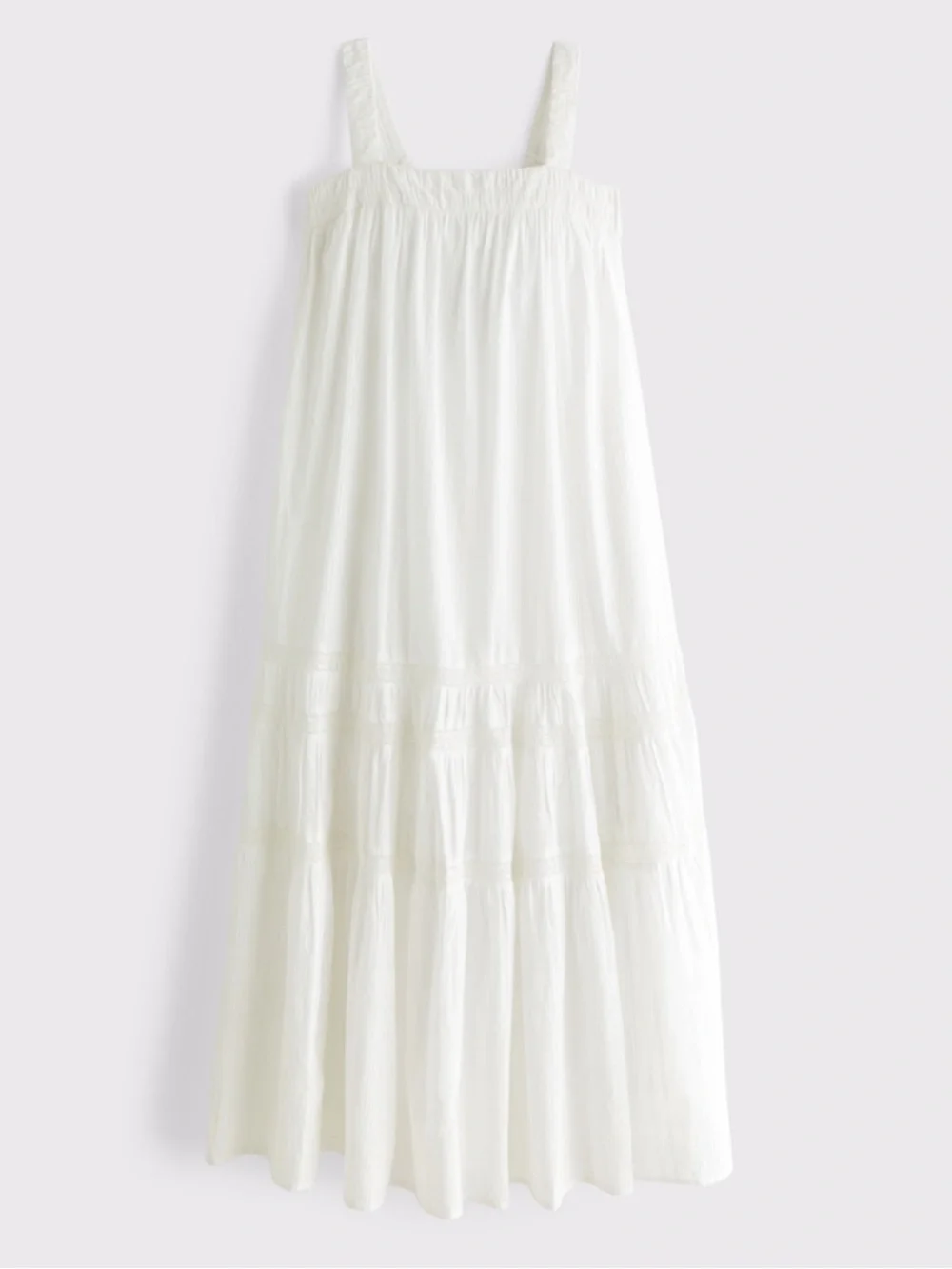 A&F 100% Cotton Tiered Flowy Maxi Dress XS
